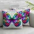 thumbnail image 3 of Nawypu Butterfly Scripture Decorative Throw Pillow Cover, Bible Religious Pillowcase Gift, Bible Throw Pillow Covers, Inspiring Christian Women Gift, Home Bedroom Decor for Women Scripture Lovers, 3 of 5