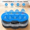 thumbnail image 5 of JIORRTS Waver Vibration Plate Exercise Machine for Lymphatic Drainage Weight Loss,120 Speed Levels Vibrating Platform with Resistance Bands, 5 of 9