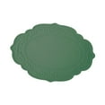 thumbnail image 2 of Mantel individual de mesa antideslizante, portátil, resistente al aceite, resistente al calor Verde, 2 of 9