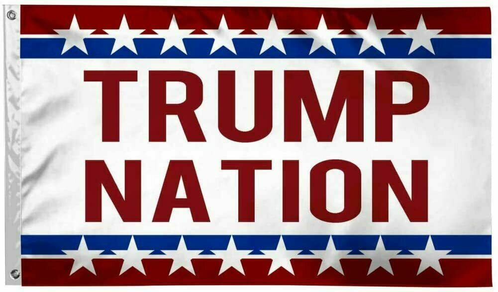 TRUMP NATION 2025 AMERICA 3x5 Feet American MAGA Nation Flag Brass
