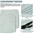 thumbnail image 6 of Jokapy Gray Geometric Outdoor Seat Pad Cover, Patio Chair Cushion Replacement Cover, 24 x 24, 4 Pack, 6 of 11