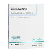 DermaGinate Alginate Dressing 4-1/4 X 4-1/4 Sterile 10 per Box