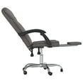 thumbnail image 5 of vidaXL Chaise de Bureau Inclinable Gris Similicuir, 5 of 5