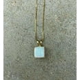 thumbnail image 4 of "2Ct Princess Cut Fire Opal Solitaire Pendant in 14K Yellow Gold Over with Free Chain", 4 of 4