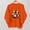 Orange, variant on Molidfa Women’s Oversized Crew Neck Kawaii Ghost Pumpkin Halloween Long Sleeve Sweatshirt