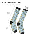 thumbnail image 2 of Lsque Building Truck Pattern Sport Compression Socks for Men & Women 15-20 mmHg Knee High Nurse Pregnant Running Medical and Travel Athletic, 2 of 6