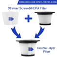 thumbnail image 2 of Pièces de Rechange Filtre Hepa pour Aspirateur Sans Fil Moosoo K17, 2 of 5