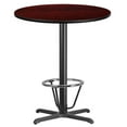 thumbnail image 2 of Flash Furniture 36" Round Laminate Top Pub Table in Walnut, 2 of 4