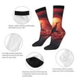 thumbnail image 3 of Rocae Shark Underwater Vortex for Adult Socks Casual Athletic Stretchy Loose Socks for Women Men Non-Slip Middle Tube Socks, 3 of 6