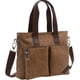 thumbnail image 3 of Bolsos de lona simples Maletines portátiles Bolsas de mensajero de hombro, 3 of 4