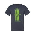 thumbnail image 2 of Green Striped Ford Mustang | Mens Cars and Trucks Graphic T-Shirt, Vintage Heather Navy, Small, 2 of 3