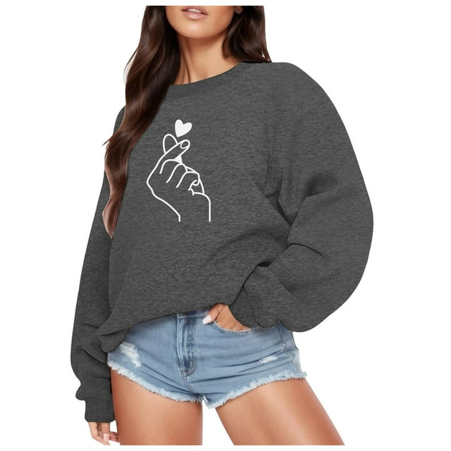 Huaizzzy Haut à Manches Imprimé Décontracté pour Femmes Chandail en Molleton Long Chandail Graphique Blouse à Capuche Française plus Vestes à Capuche Zippée pour Femmes Automne Chandails en Molleton Légers pour Femmes