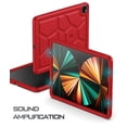 thumbnail image 5 of Poetic TurtleSkin Case for iPad Pro 12.9 5th Gen 2021, Heavy Duty Silicone Case, Kids Friendly, Red, 5 of 5