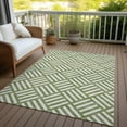 thumbnail image 6 of Addison Rugs Chantille Indoor/Outdoor Transitional Squares Olive Washable Rectangle Rug, 8' x 10', 6 of 6