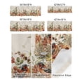 thumbnail image 3 of Kitchen Cafe Valance Curtain for Small Windows,Farmhouse Birds Eucalyptus Leaves Rod Pocket Short Valances Vintage Fall Floral on Linen Window Treatment Panel for Living Room/Bedroom/Bathroom,60x18in, 3 of 9