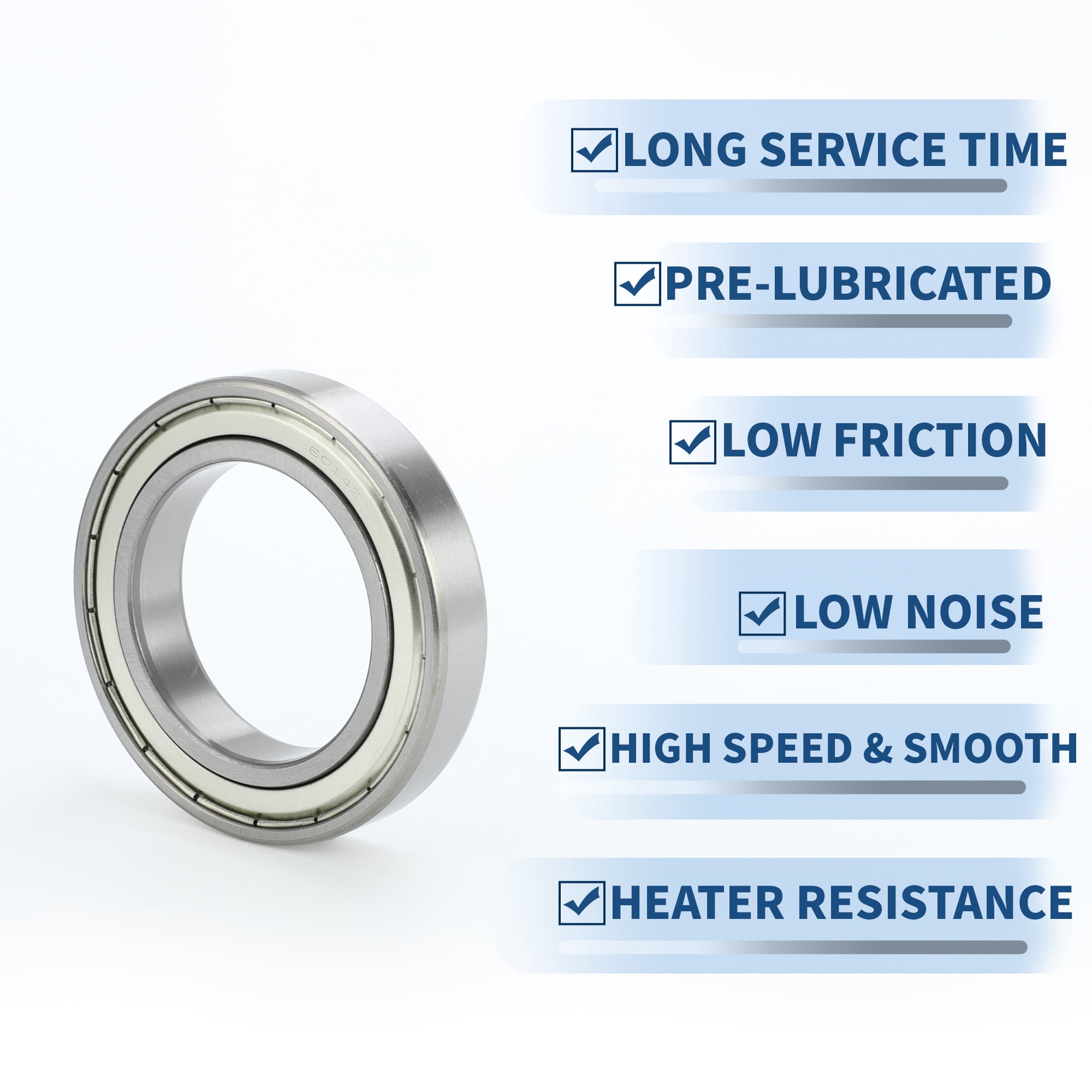 6014ZZ Deep Groove Ball Bearings 70x110x20mm 1 Pc Lubricated Bearings Scooter Skateboard Wheel