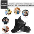 thumbnail image 2 of Tanleewa Work Safety Shoes for Men Steel Toe Breathable Sneakers Shoe Size 5, 2 of 9
