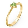thumbnail image 3 of Heart Birthstone Ring - Peridot (August), 3 of 6