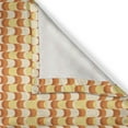 thumbnail image 6 of Ambesonne Retro Valance & Curtain, Wavy Pattern Half Moon, 55"x24", Orange Yellow Dust, 6 of 6