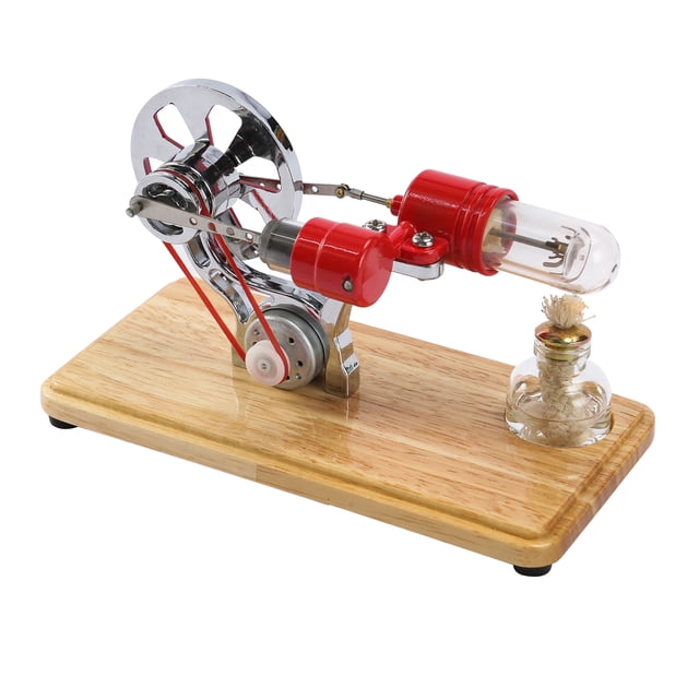 Amdohai Stirling Engine Kit Electricity Generator Hot Air Motor Model Physical Generator Model with LED