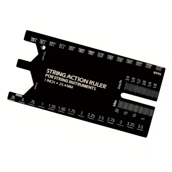 String Action Ruler Gauge Guitar Fret Leveling Ruler Fret Catcher Luthier Tool