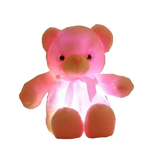 30cm Oso de peluche con luz Led para niñas, juguetes para niños viejos, regalos de Navidad y Año Nuevo Botao