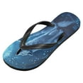 thumbnail image 2 of Unisex Comfort Flip Flops Summer Thong Sandals Non Slip Soles Flip Flop for Beach, Pool, and Daily Wear Three Blue Wolves XXL, 2 of 8