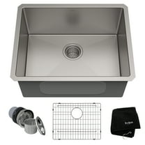 KRAUS Standart Pro 23" Undermount Single Bowl 16 Gauge Stainless Steel Kitchen Sink