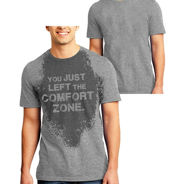 heet jury Oordeel Sweat Activated T-Shirt Fitness Gift For Gym with Motivational Hidden  Message Comfort Zone For Men Gray X-Large - Walmart.com