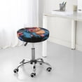 thumbnail image 7 of Naloa Blue Dinosaur Round Bar Stool Cushion Cover 12-14 inch, Fits Kitchen, Office, Restaurant Chairs - 13 inch, 7 of 7