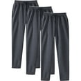 thumbnail image 3 of TrendOFT 3 Pack Sweatpants for Men Baggy Moisture Wicking Athletic Workout Gym Joggers with Drawstring Elastic Waist Stretchy Sweat Pants Dark Gray L, 3 of 4