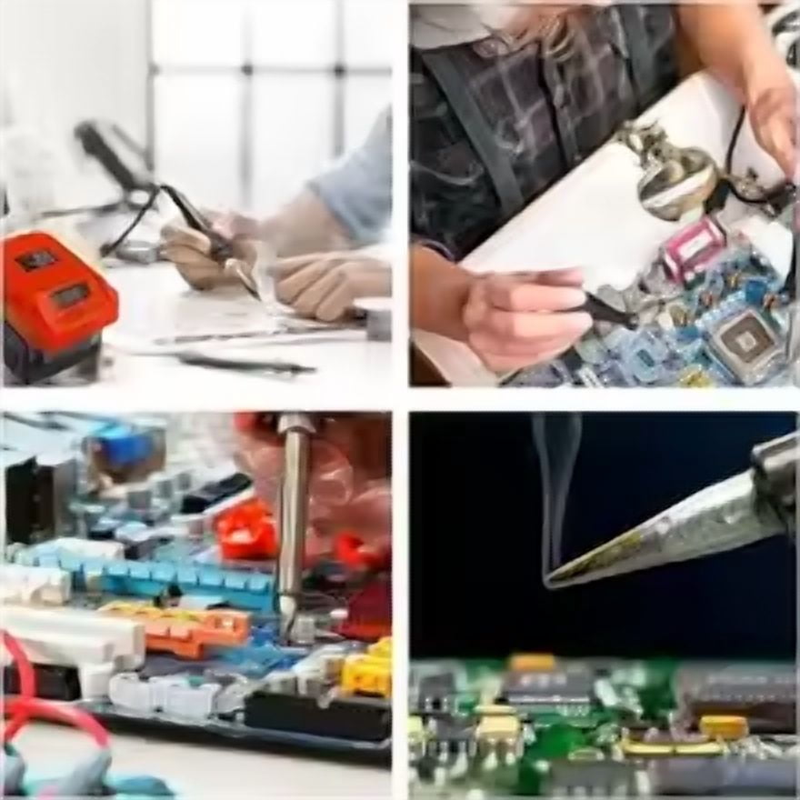 60W Wireless Electric Soldering Iron Station for Makita/Dewalt/Milwaukee/Einhell/Craftsman 18V 20V Lithium Battery Welding Repair Tool with Stand