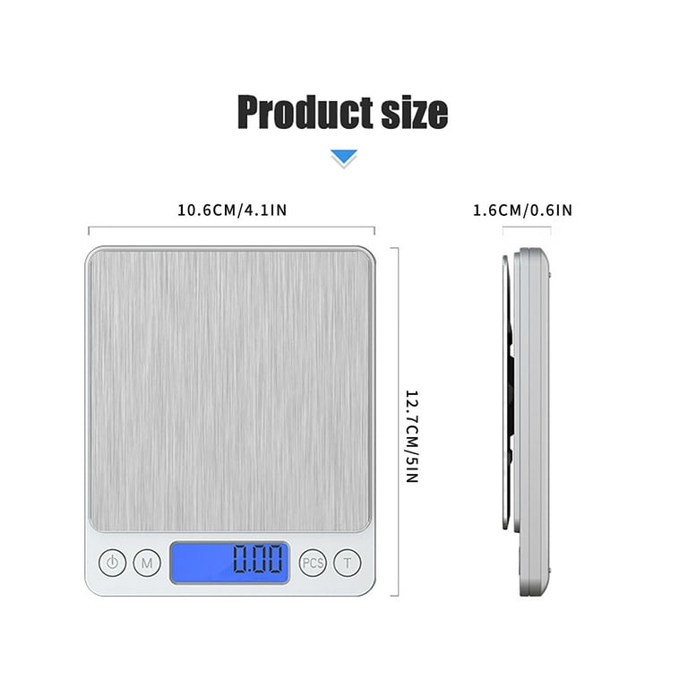 Digital Jewelry Scale Precision Balance Kitchen Scales Portable