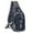 Black, variant on FLAMEHORSE Men Sling Backpack Crossbody Shoulder Bag for Travel Gym Daypack