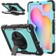 thumbnail image 1 of Samsung Galaxy Tab S6 Lite Case 2022/2020 Model SM-P610/P613/P615/P619 with Screen Protector Pen Holder / Heavy Duty Shockproof Protective Cover W/Stand Shoulder Strap for Tab S6 Lite 10.4 Inch, 1 of 6
