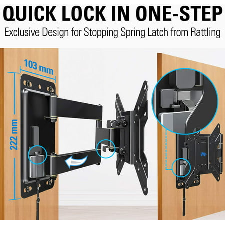 Mounting Dream Full Motion Lockable Rv Tv Wall Mount For 17 39 Inch Flat Screen - Rv Tv Wall Mount Quick Disconnect