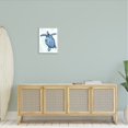 thumbnail image 2 of Stupell Industries Swimming Blue Sea Turtle Patterned Tentacles Shell Graphic Art Gray Framed Art Print Wall Art, Design by Darlene Seale, 2 of 5