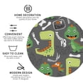thumbnail image 4 of Disketp Cartoon Dinosaurs Funny Coasters,6 Pcs Leather Coasters With Holder, Perfect Housewarming Hostess Gifts,Protect Furniture From Water Marks Scratch And Damage, 4 of 9