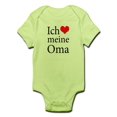 thumbnail image 1 of CafePress - I Love Grandma (German) Infant Bodysuit - Baby Light Bodysuit, 1 of 1