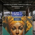 thumbnail image 3 of Bathroom Scale, Highly Accurate Digital Body Scale,Precisely Measures Weight up to 400 lbs-Beautiful Woman With An Intricate Headdress And Gold Earrings, 3 of 4
