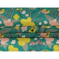 thumbnail image 4 of oneOone Velvet Green Fabric Leaves & Tulip Floral Fabric For Sewing Printed Craft Fabric By The Yard 58 Inch Wide, 4 of 5