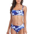 thumbnail image 3 of Ensemble Bikini Deux Pièces Léopard pour Femmes Maillots de Bain Bandeau, 3 of 7