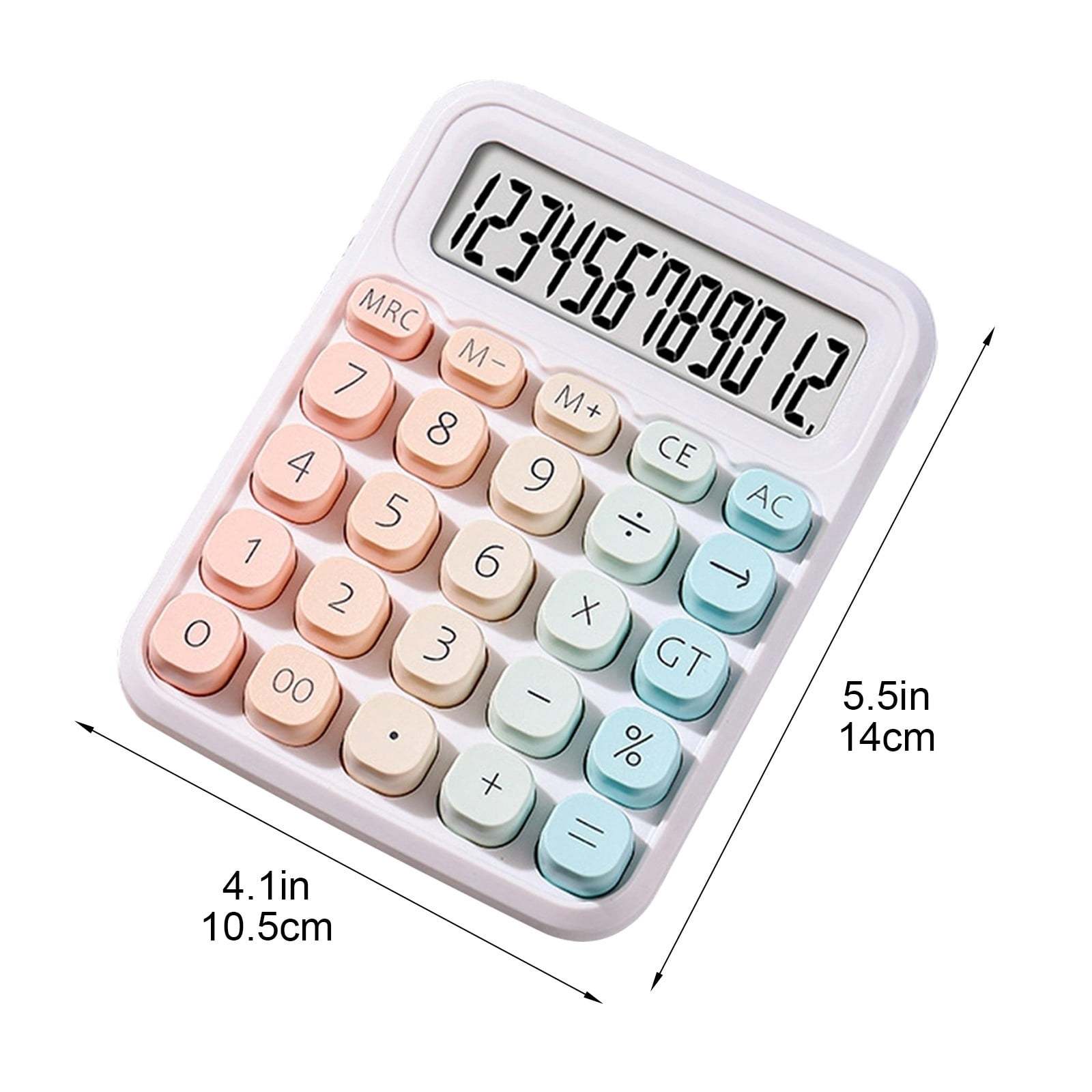 Fufafayo Calculator, Cute Mini Desktop Calculator With Big Buttons Portable Candy-Colored Math Calculator For Study Teachers Office