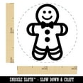thumbnail image 2 of Gingerbread Man Christmas Cookie Self-Inking Rubber Stamp Ink Stamper - Dry Pad (No Ink) - Mini 1/2 Inch, 2 of 7
