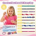 thumbnail image 3 of Kit para hacer pulseras de la amistad Cmiolacuna con caja de 3 capas para edades de 8 a 12 años, 3 of 7