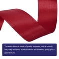 thumbnail image 3 of Uxcell Satin Ribbon, Single Face Polyester Satin Ribbon for Gift Wrapping, Crafts Claret 1 inch, 3 of 5