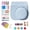 Aqua Blue, variant on 12-in-1 Camera Accessories Set for Fujifilm Instax Mini 12/11, PU Camera Bag with Photo Album Frames Stickers (White)