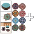 thumbnail image 4 of Posavasos DIY Sunnimix Pintura de Diamante Accesorios de Cocina 8 Unids, 4 of 8