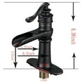 thumbnail image 4 of BWE Waterfall Oil Rubbed Bronze Bathroom Sink Faucet Single Handle One Hole, 4 of 6