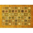 thumbnail image 1 of Ahgly Company Indoor Rectangle Abstract Yellow Modern Area Rugs, 7' x 9', 1 of 4